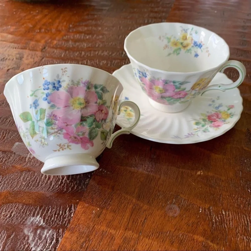 Royal Doulton Arcadia Cup & Saucer and Additional Cup
